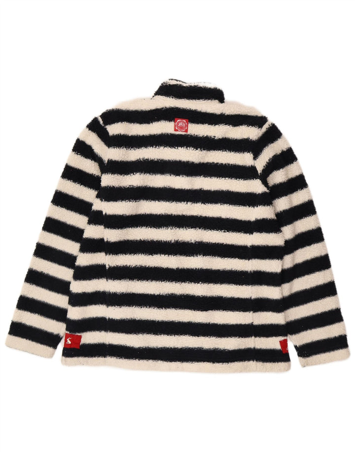 Jumper de lã grande Joules feminino Reino Unido 14 grande poliéster listrado preto