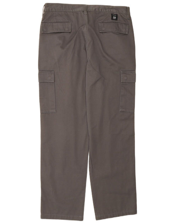 Calça cargo reta masculina Gas W36 L31 algodão cinza