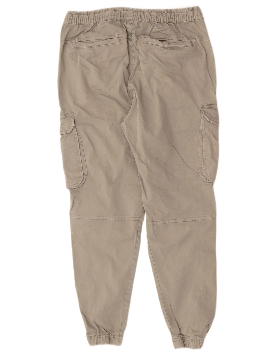 Zara Mens Joggers Cargo Calças W30 L27 Algodão Cinza