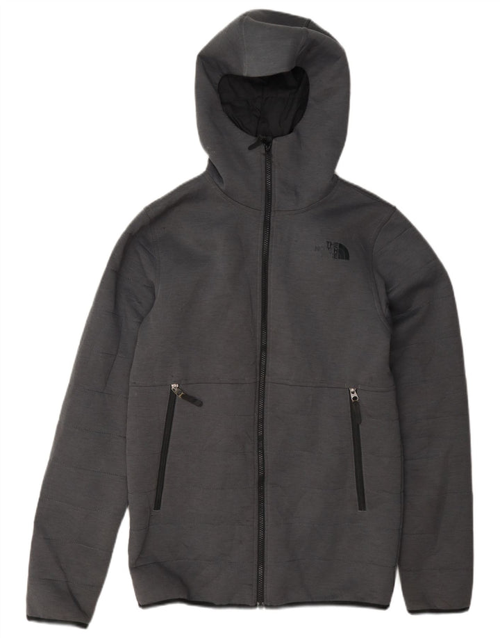 Jaqueta masculina acolchoada com capuz The North Face UK 34 XS cinza poliéster