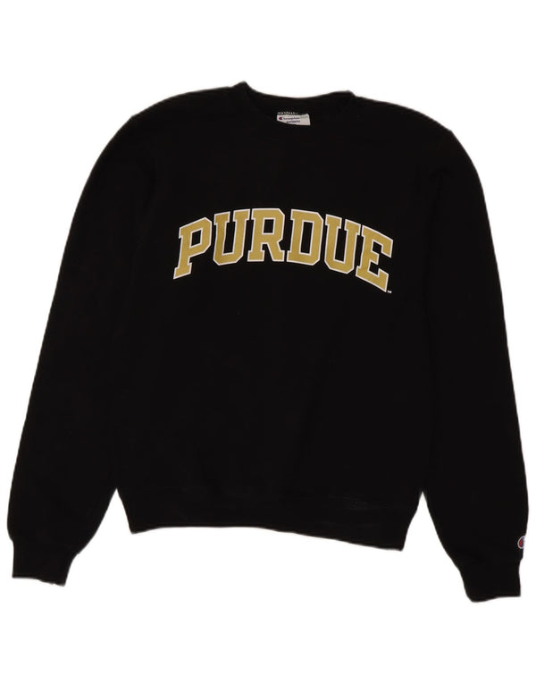 Campeão Masculino Purdue Graphic Moletom Jumper XS Preto
