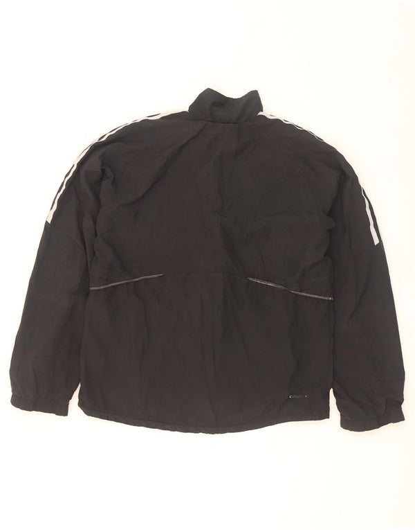 Adidas Mens Climalite Tracksuit Top Jacket Pequeno Preto
