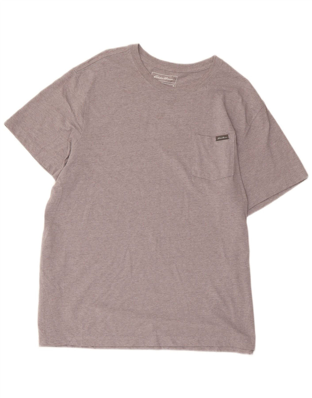 Camiseta masculina EDDIE BAUER Top XL algodão cinza