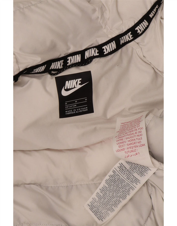 Jaqueta acolchoada com capuz para meninos NIKE 10-11 anos médio preto colorblock