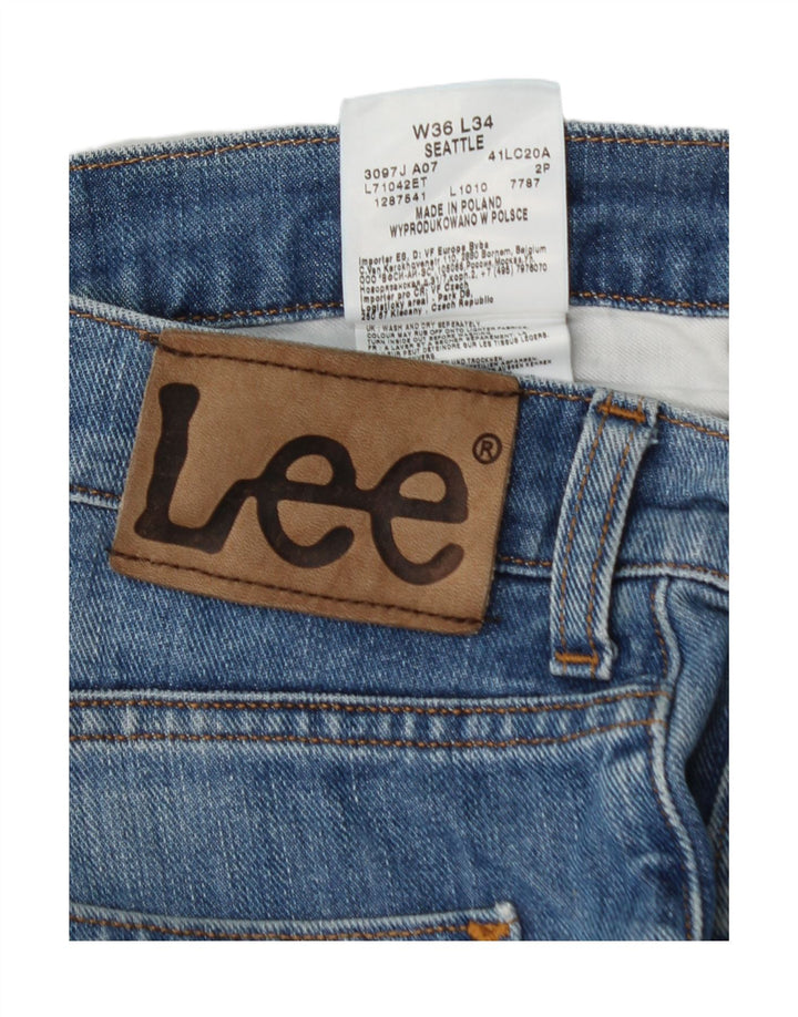 LEE Mens Seattle Straight Jeans W36 L34 Blue Cotton Vintage Lee and Second-Hand Lee from Messina Hembry 