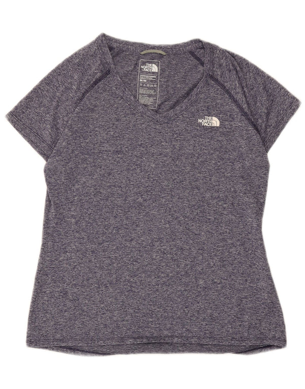 Camiseta feminina The North Face UK 12 poliéster manchado azul marinho médio