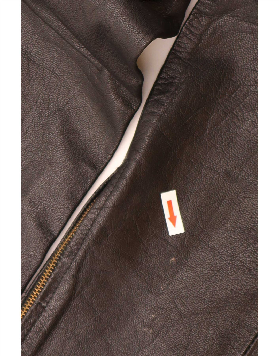 Calças de couro finas femininas vintage grandes W30 L28 couro preto