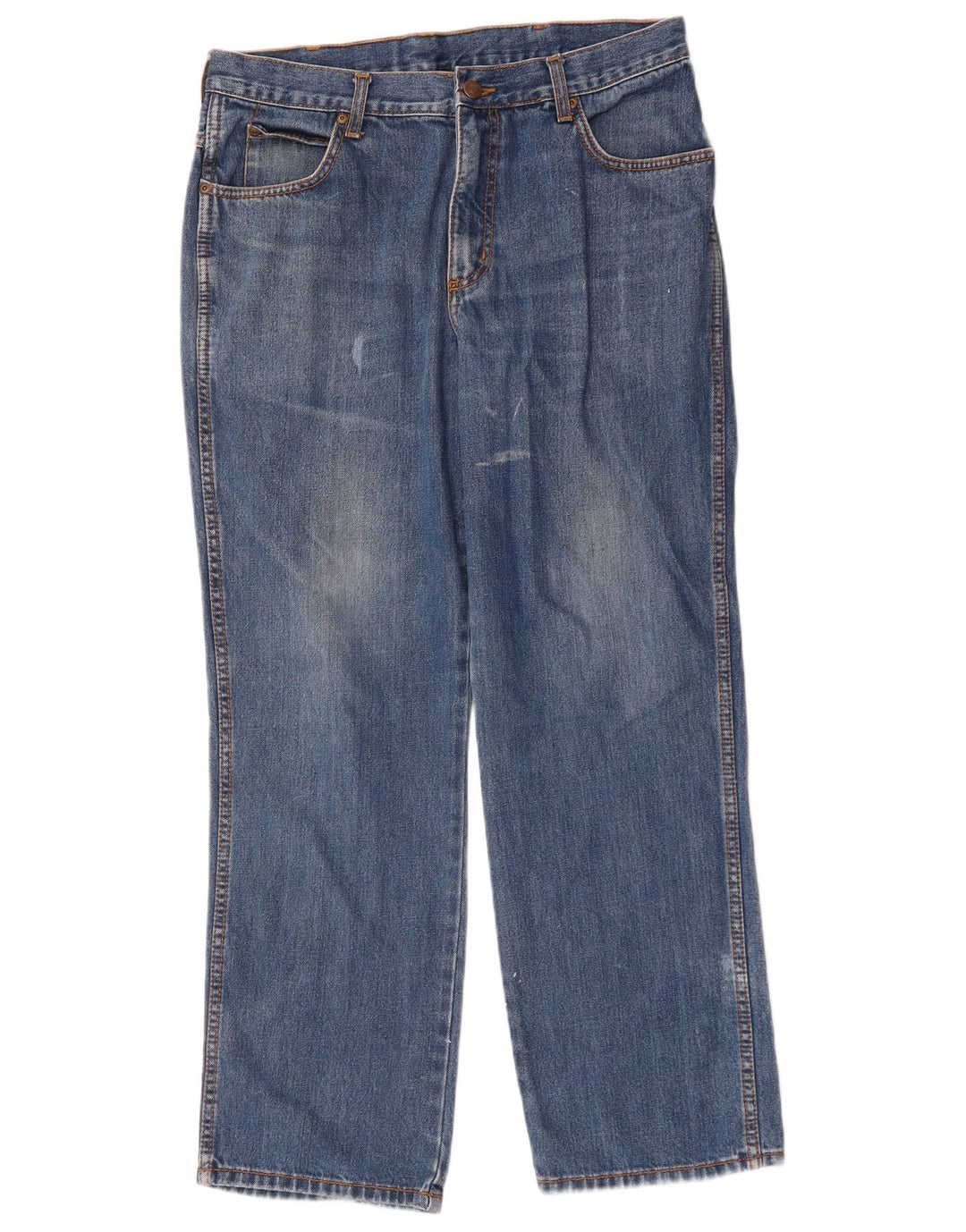 Wrangler Masculino Ohio Straight Jeans W34 L30 Azul Algodão