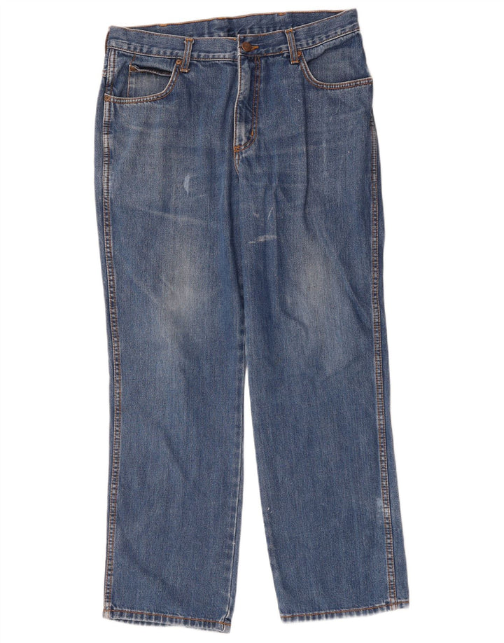 Wrangler Masculino Ohio Straight Jeans W34 L30 Azul Algodão