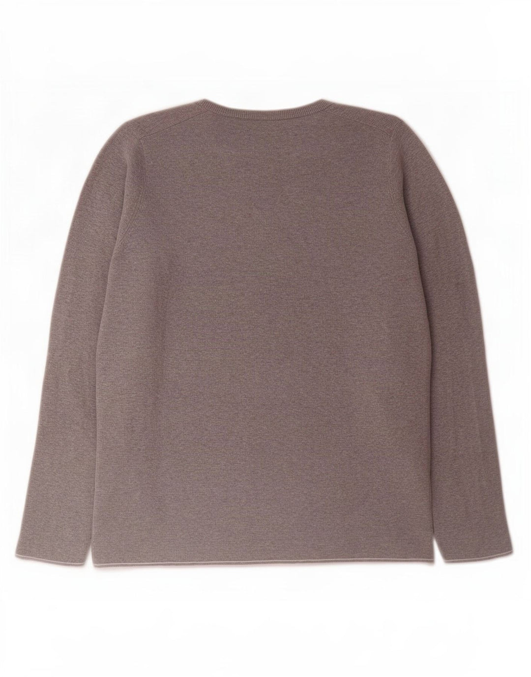 Suéter masculino Massimo Dutti com gola redonda e algodão cinza médio