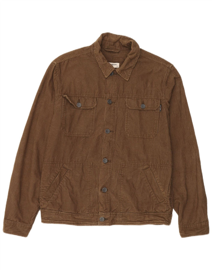 Jaqueta masculina de veludo Billabong UK 40 grande marrom