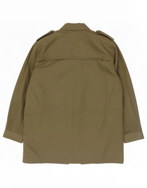 Jaqueta militar masculina vintage IT 52 XL algodão verde