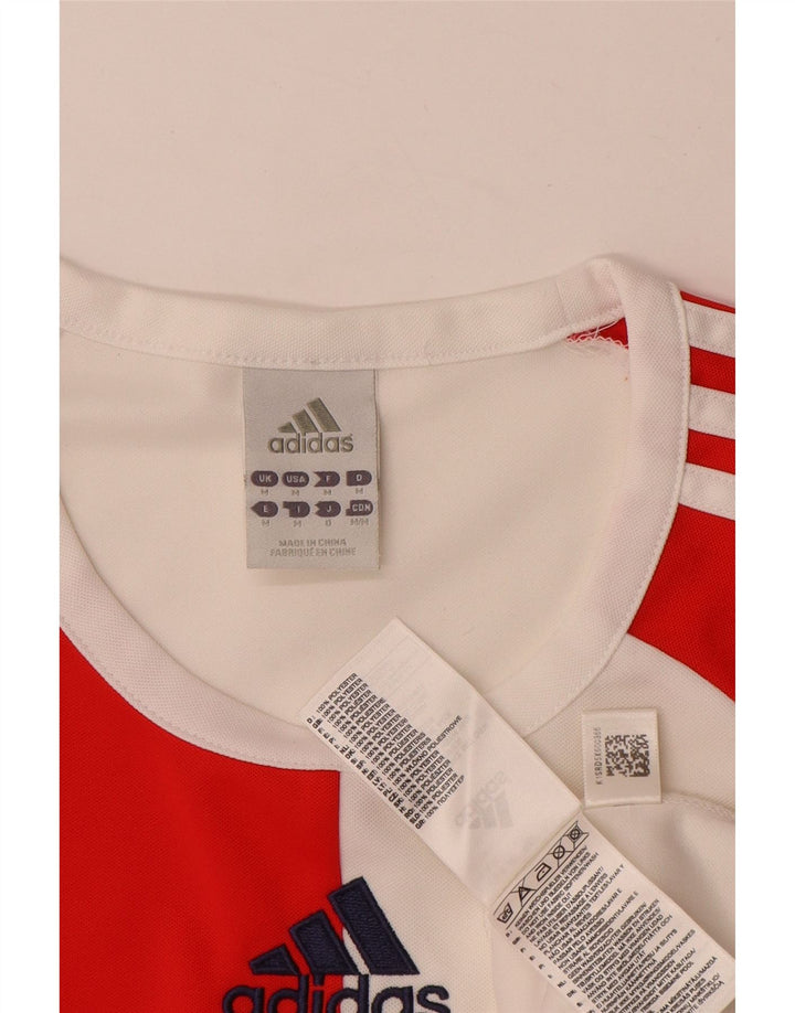 Camiseta Adidas Masculina Climalite Graphic Top Médio Vermelho Colorblock Poliéster