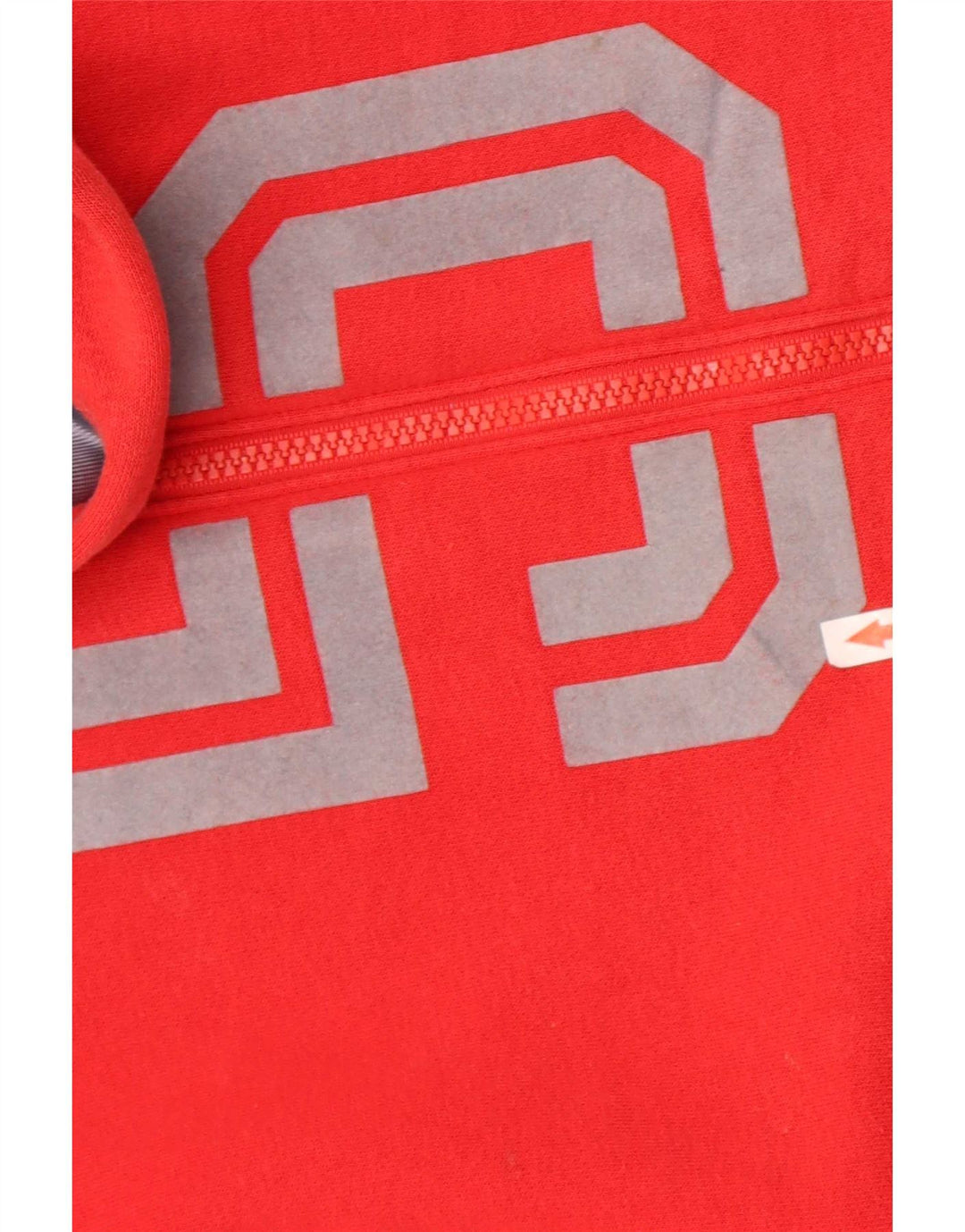Suéter Nike masculino com capuz e zíper gráfico médio vermelho algodão colorblock