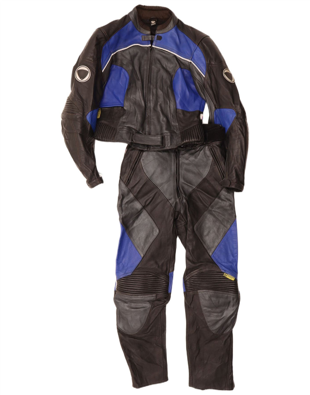 Conjunto de 2 peças de motocicleta feminina SCHUH EU 38 médio W26 L28 motociclista preto