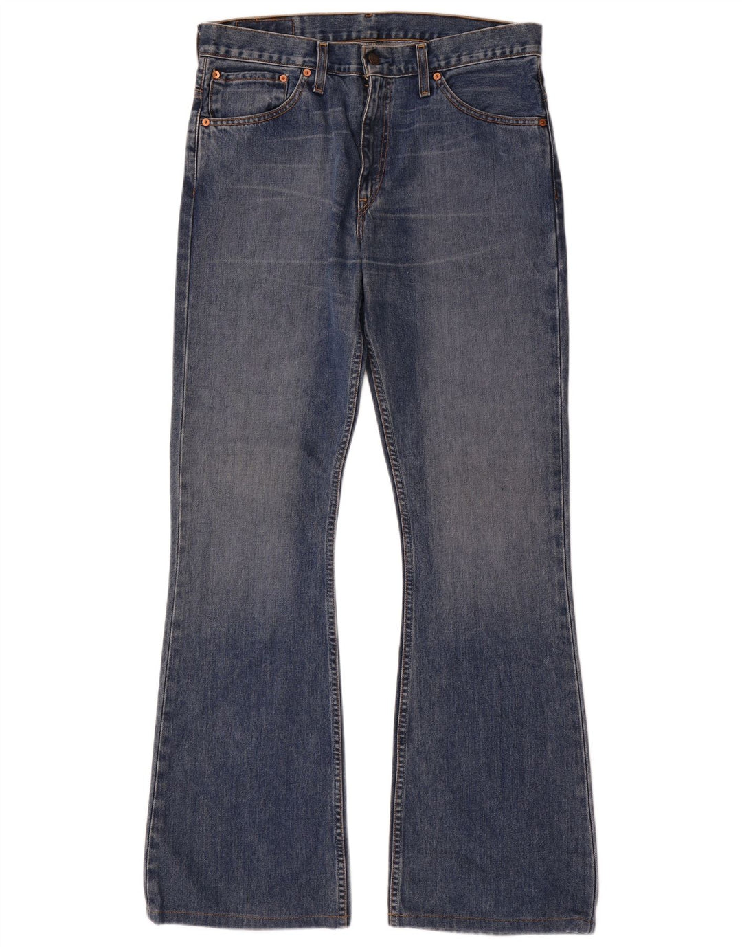 Calça Jeans Levis Feminina 516 Cintura Alta Bootcut W34 L36 Azul Algodão