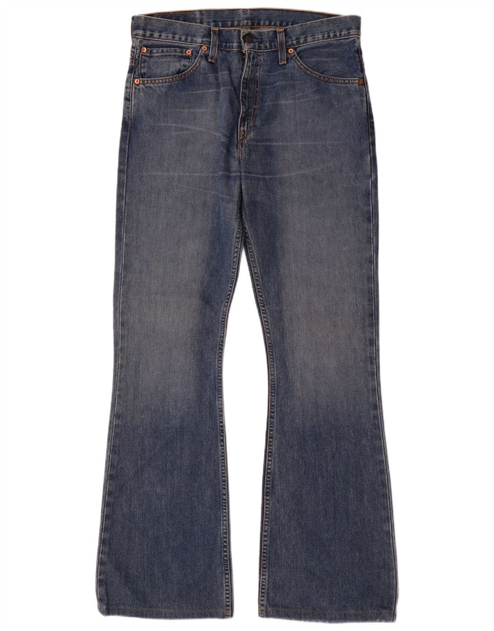 Calça Jeans Levis Feminina 516 Cintura Alta Bootcut W34 L36 Azul Algodão