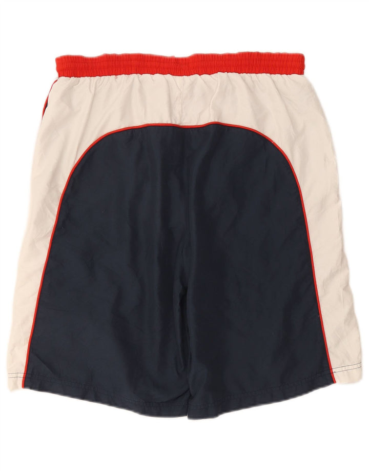 Shorts de natação masculino Fila grande bloco colorido azul marinho