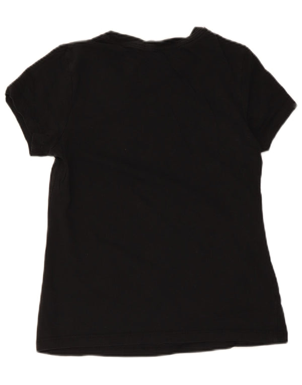 Camiseta feminina Calvin Klein Jeans com estampa gráfica, tamanho 8, preto pequeno