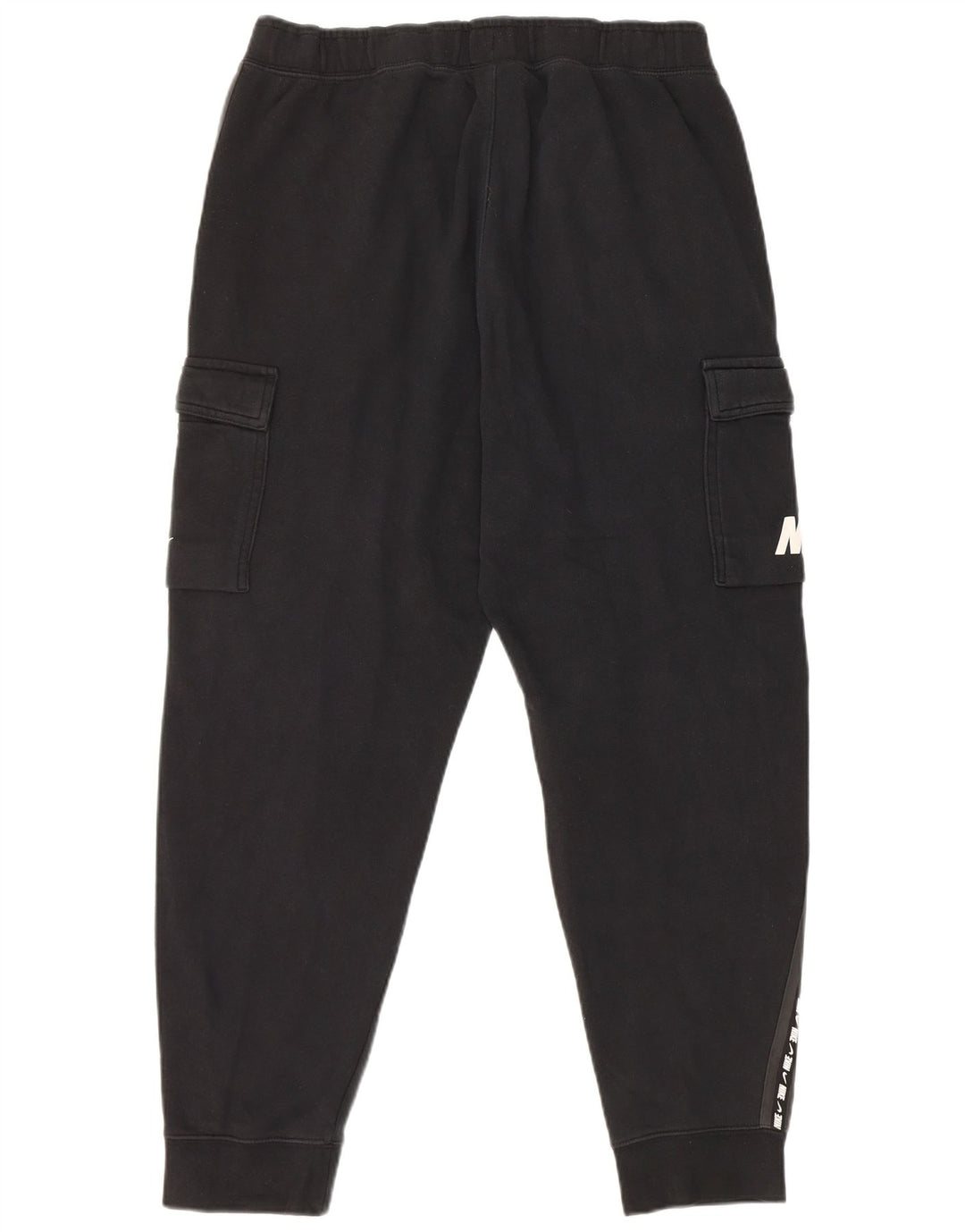 Nike masculino gráfico cargo calças de treino joggers médio preto algodão