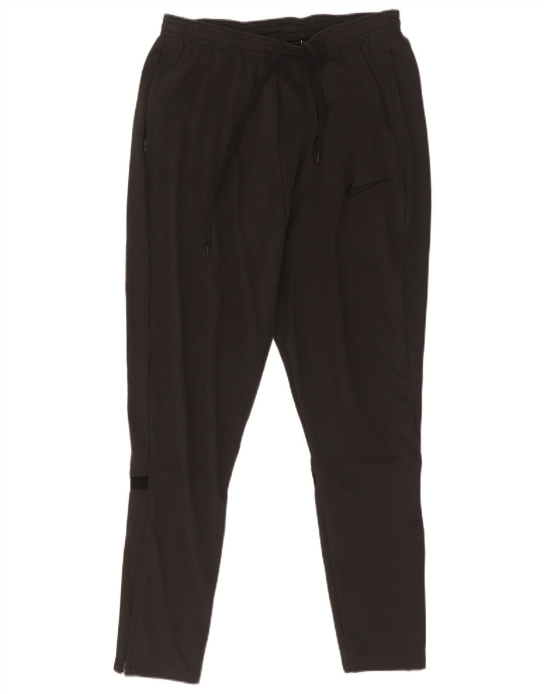 Calça de treino masculina Nike Dri Fit pequena preta colorblock poliéster