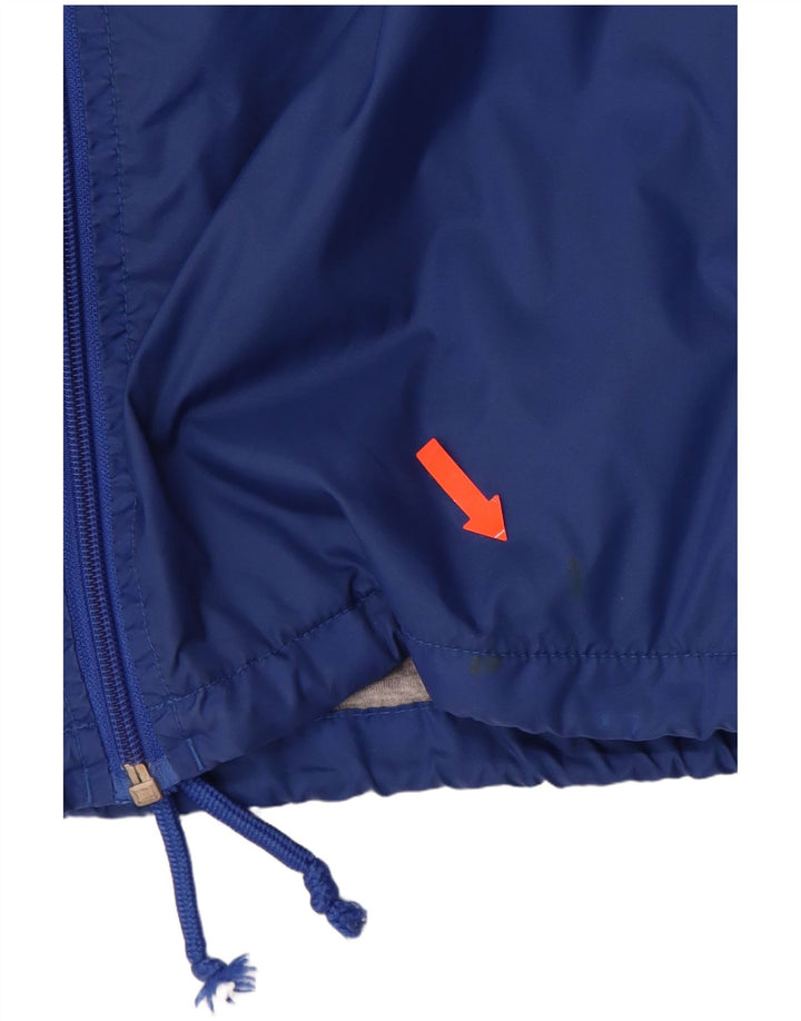 Jaqueta de chuva masculina com capuz LOTTO Reino Unido 40 grande nylon azul