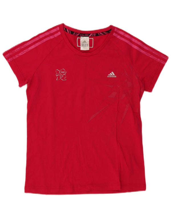 Camiseta Feminina Adidas Top UK 14 Médio Algodão Rosa