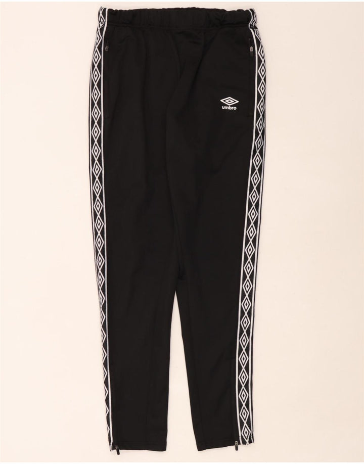 Umbro Mens Graphic Tracksuit Calças Grande Poliéster Preto