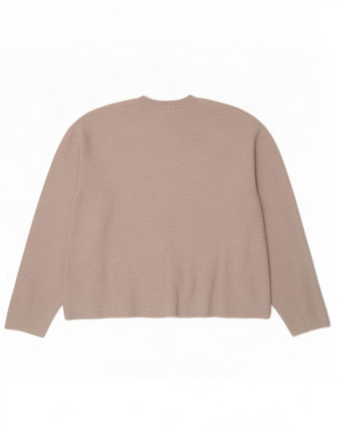 Blusa feminina Zara UK 14 poliéster bege médio
