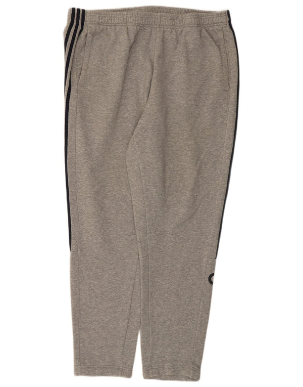 Calça de treino masculina Adidas Graphic 2XL algodão manchado cinza