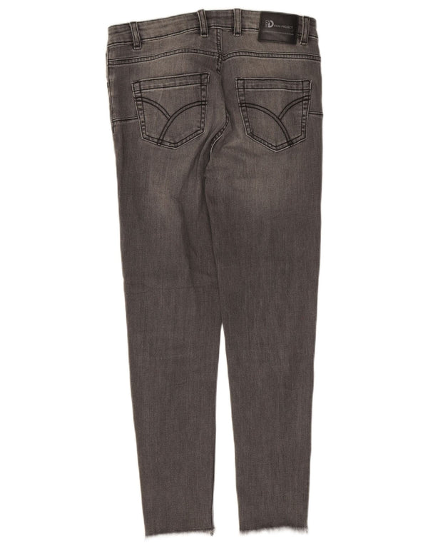Calça jeans skinny feminina Dack's IT 46 grande W30 L25 algodão cinza