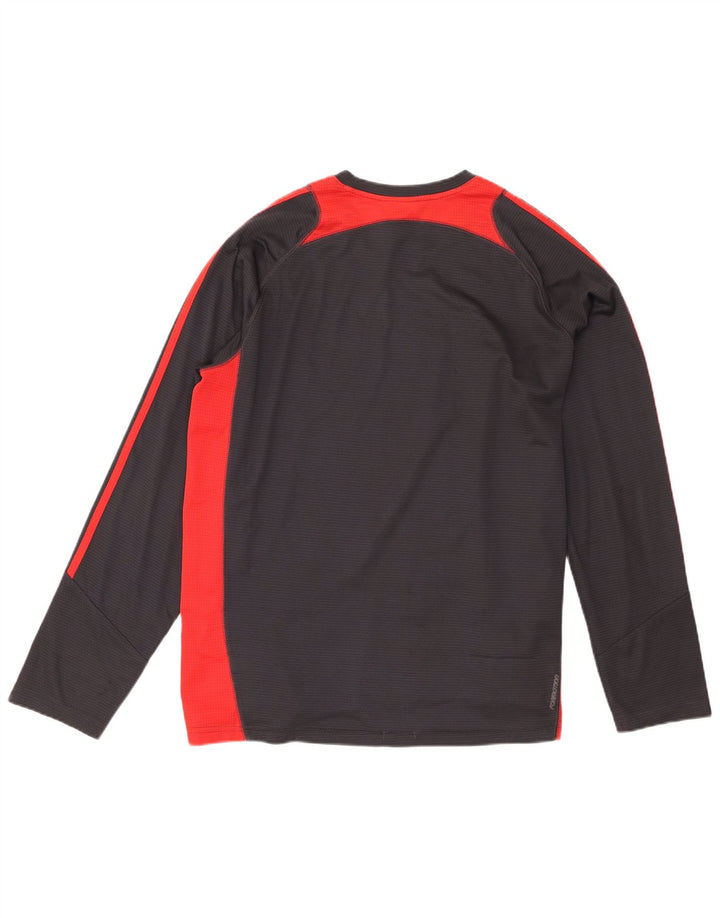 Adidas Mens Top Manga Longa XL Cinza Colourblock Poliéster
