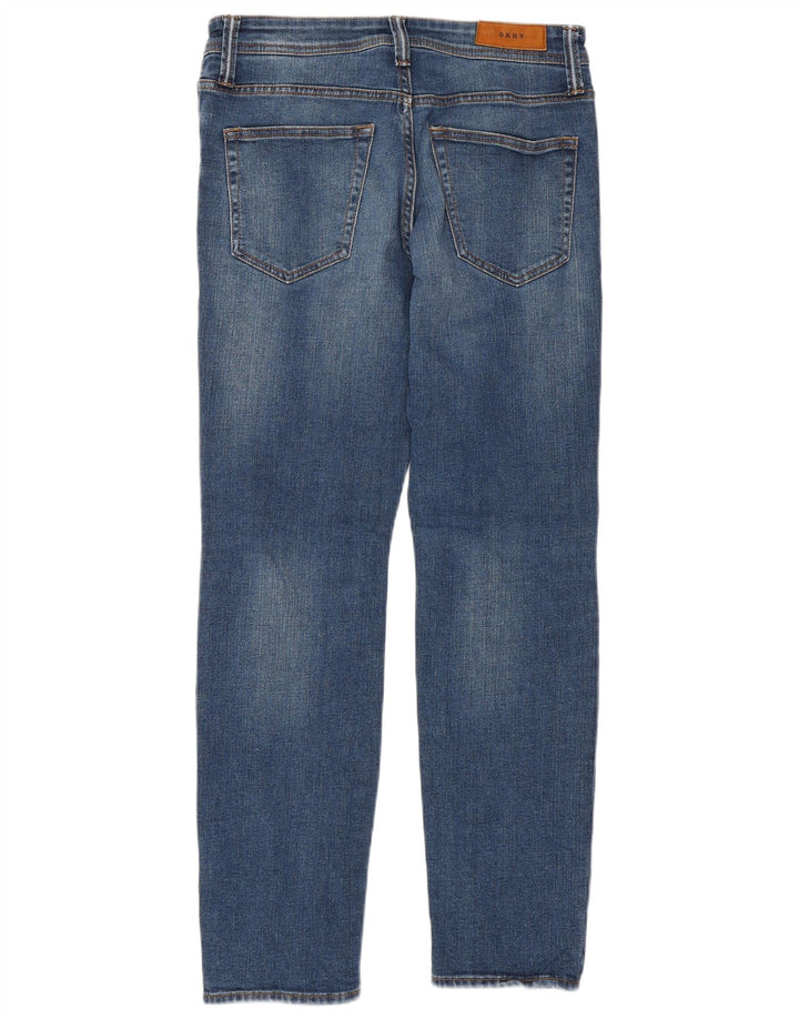 DKNY Feminino Mercer Slim Jeans W29 L30 Azul Algodão
