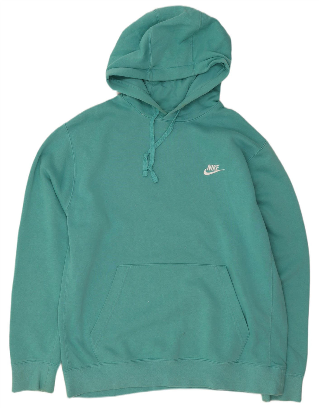 Nike masculino moletom com capuz grande algodão turquesa
