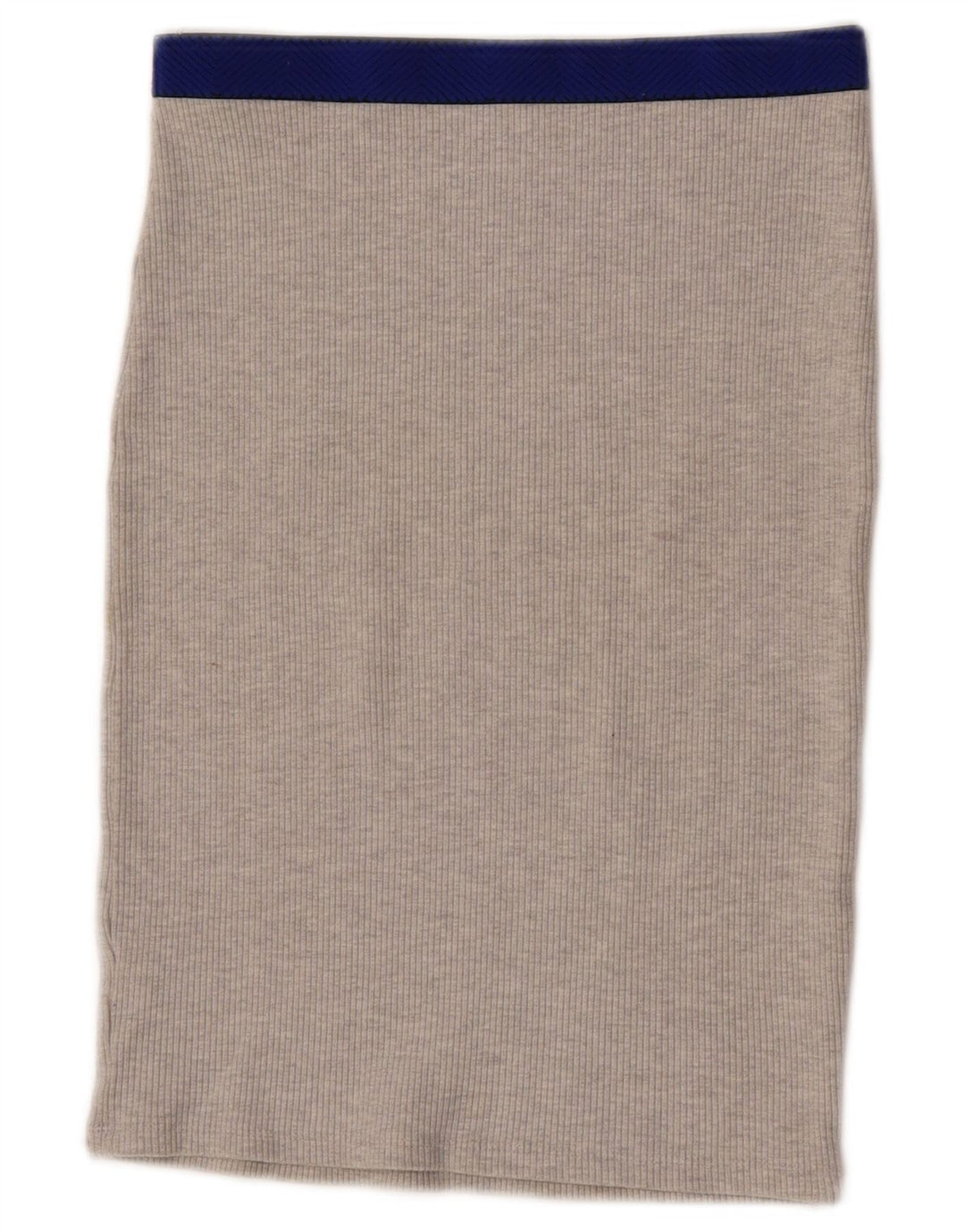 Saia reta Trafaluc feminina Zara pequena W26 cinza colorblock poliéster