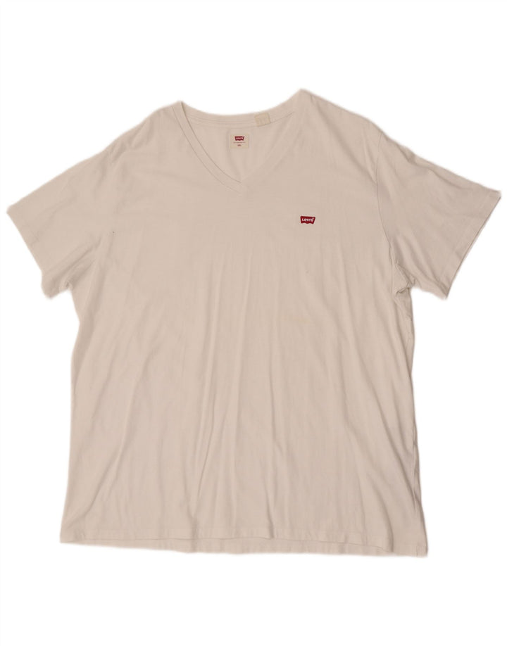 Camiseta masculina Levi's 2XL algodão branco