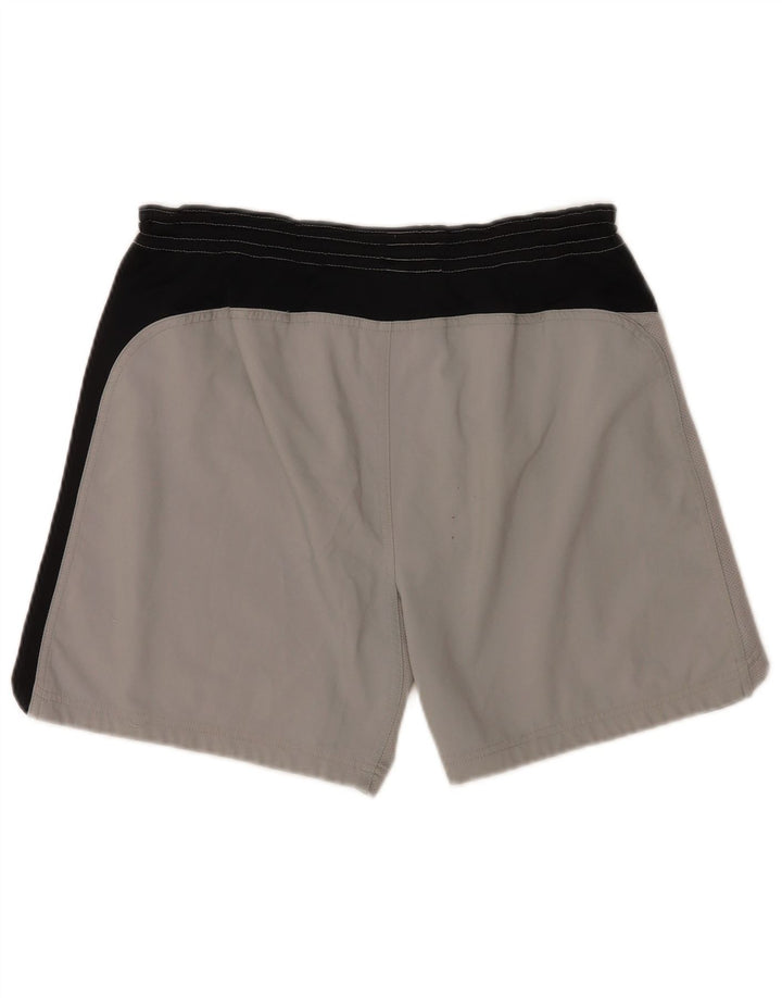 Shorts esportivos masculinos Nike médio cinza colorblock poliéster