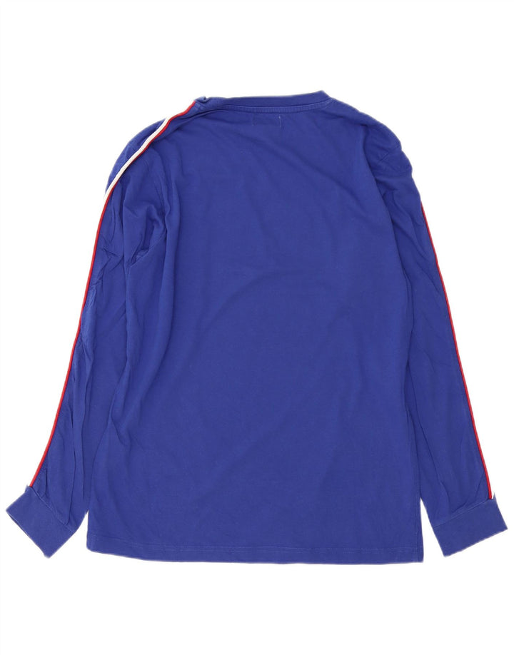 Kappa Mens Top Manga Longa Médio Algodão Azul