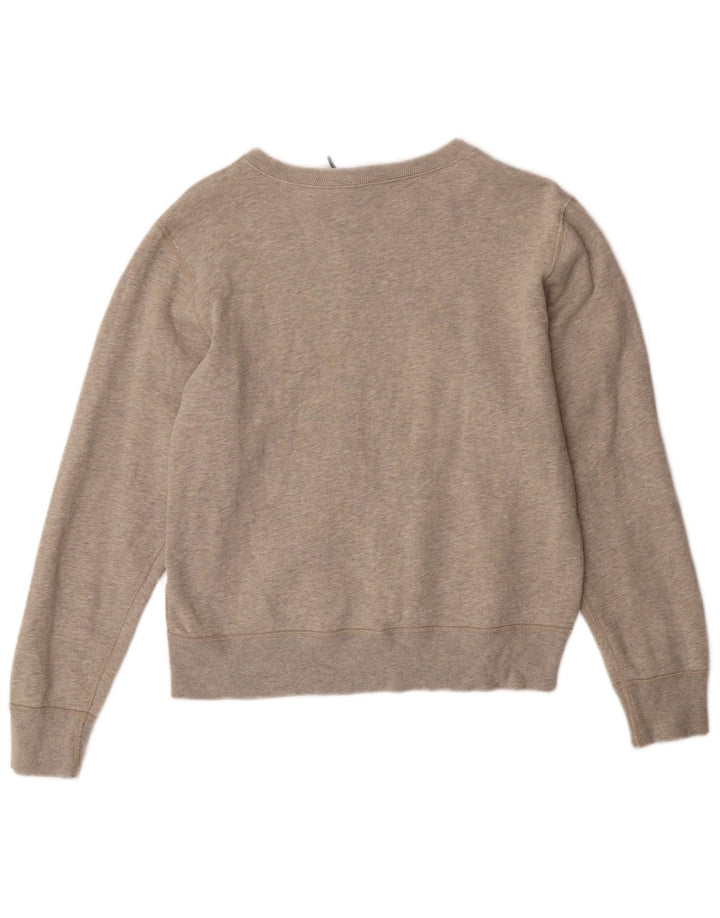 Suéter gráfico feminino POLO RALPH LAUREN Reino Unido 16 grande algodão cinza