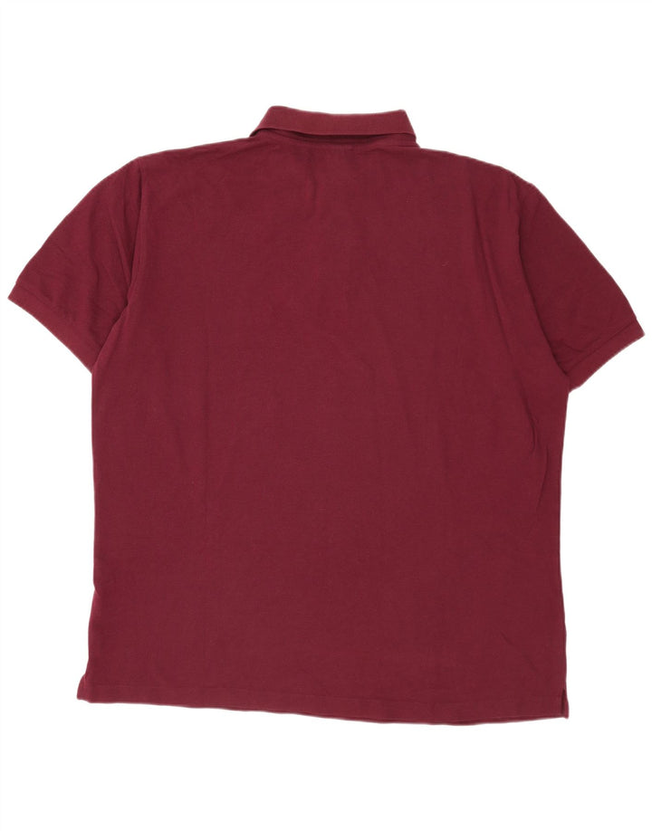 Camisa pólo masculina Spalding 2XL algodão Borgonha