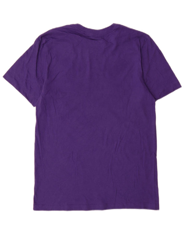 Camiseta Nike masculina LSU Tigers com estampa gráfica pequena de algodão roxo