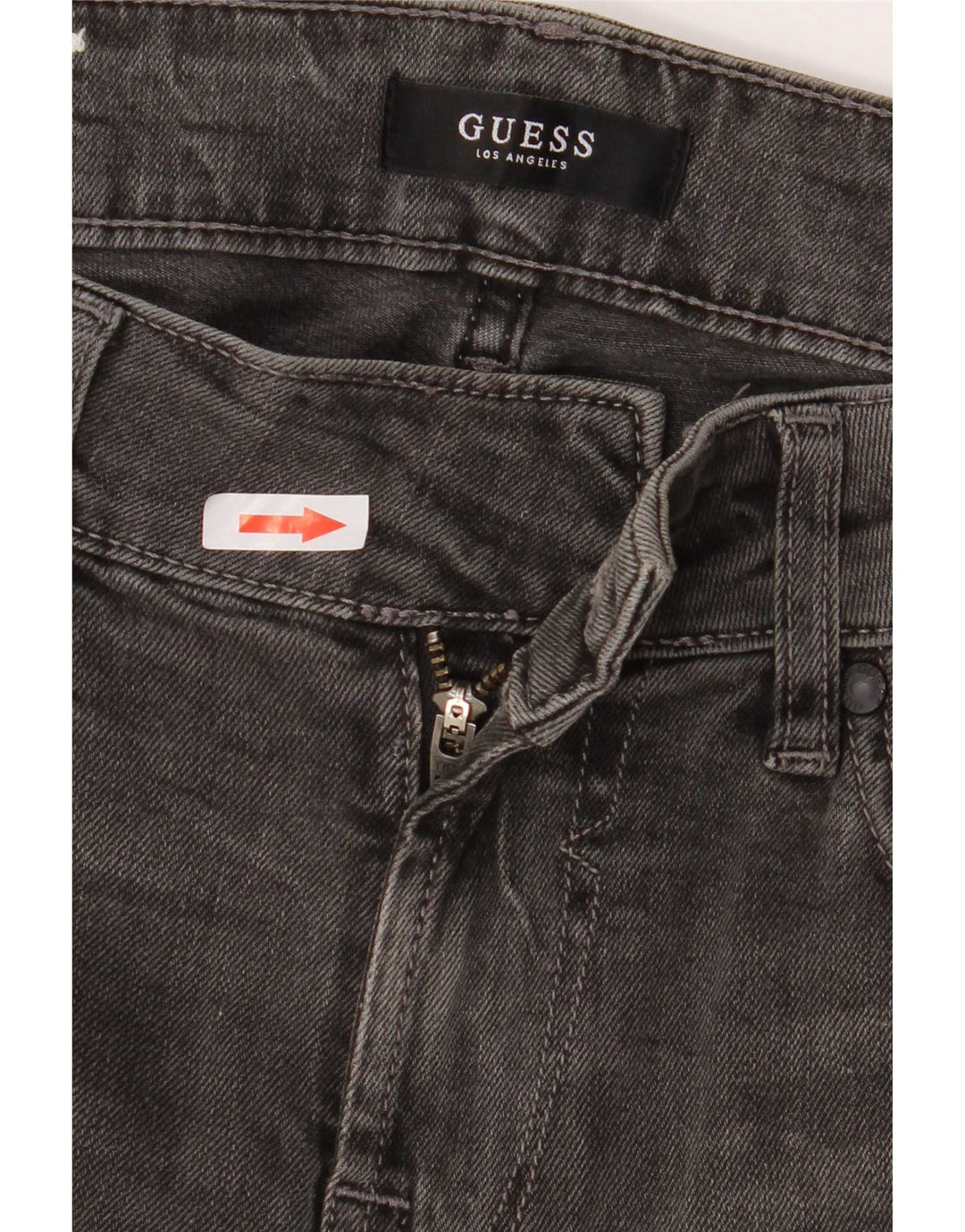 Guess Mens Angels Slim Jeans W30 L32 Cinza Algodão