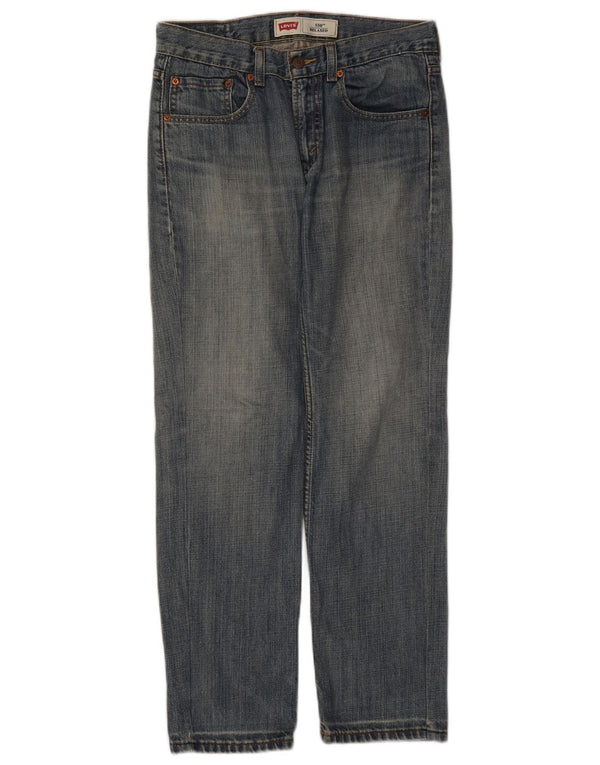 Jeans Levi's Boys 550 Relaxed Fit Straight 15-16 Anos W28 L28 Azul Algodão