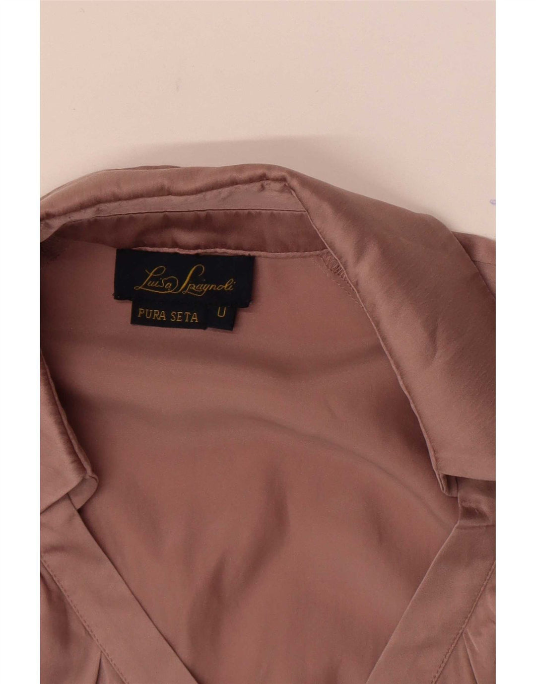 Blusa feminina Luisa Spagnoli tamanho único seda rosa
