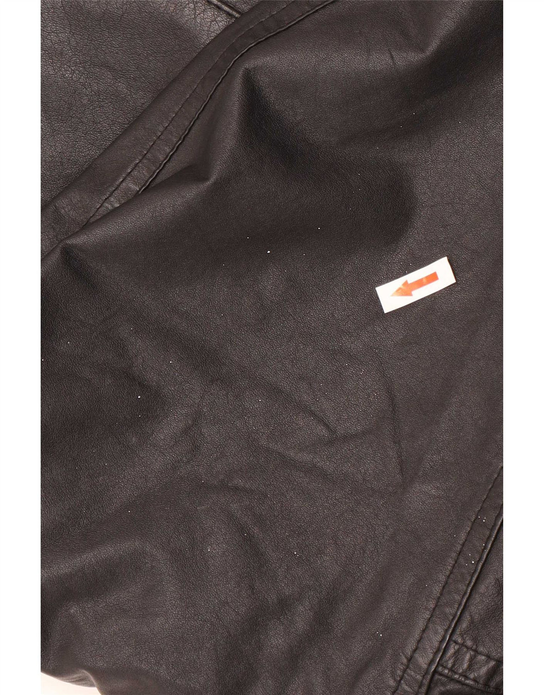Jaqueta de couro masculina vintage UK 40 grande preta