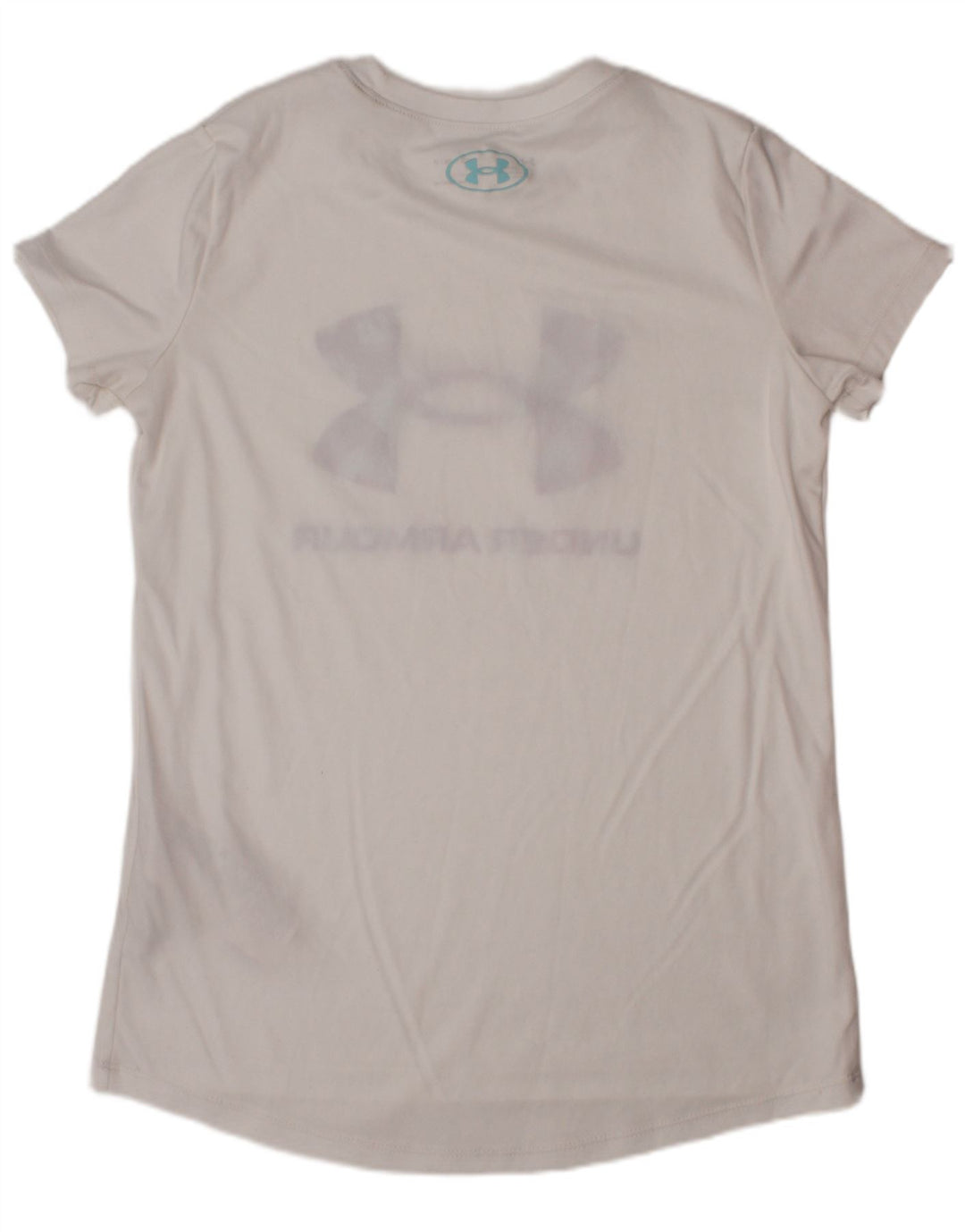 Camiseta gráfica UNDER ARMOUR para meninas Heat Gear 9-10 anos médio branco