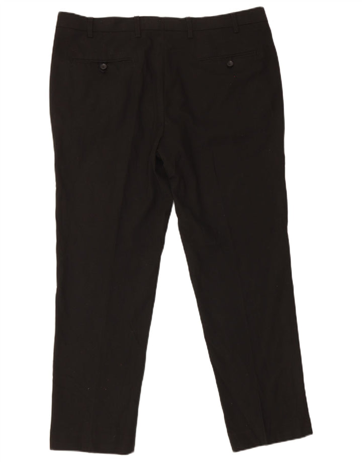 Calça masculina Marks & Spencer Slim Suit W38 L29 poliéster preto