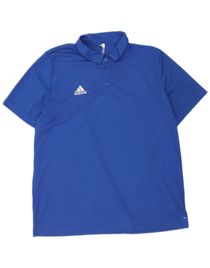 Camisa polo masculina Adidas 2XL poliéster azul