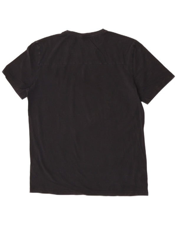 Camiseta gráfica masculina Hugo Boss Top XL algodão preto