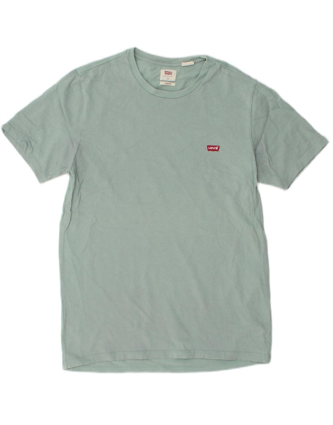 Camiseta masculina LEVI'S Standard Fit Top XS de algodão verde